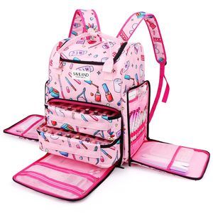 Nail Polish Organizer Bag: 33l Large Nail Organizers And Storage Bag Holds 80🖤